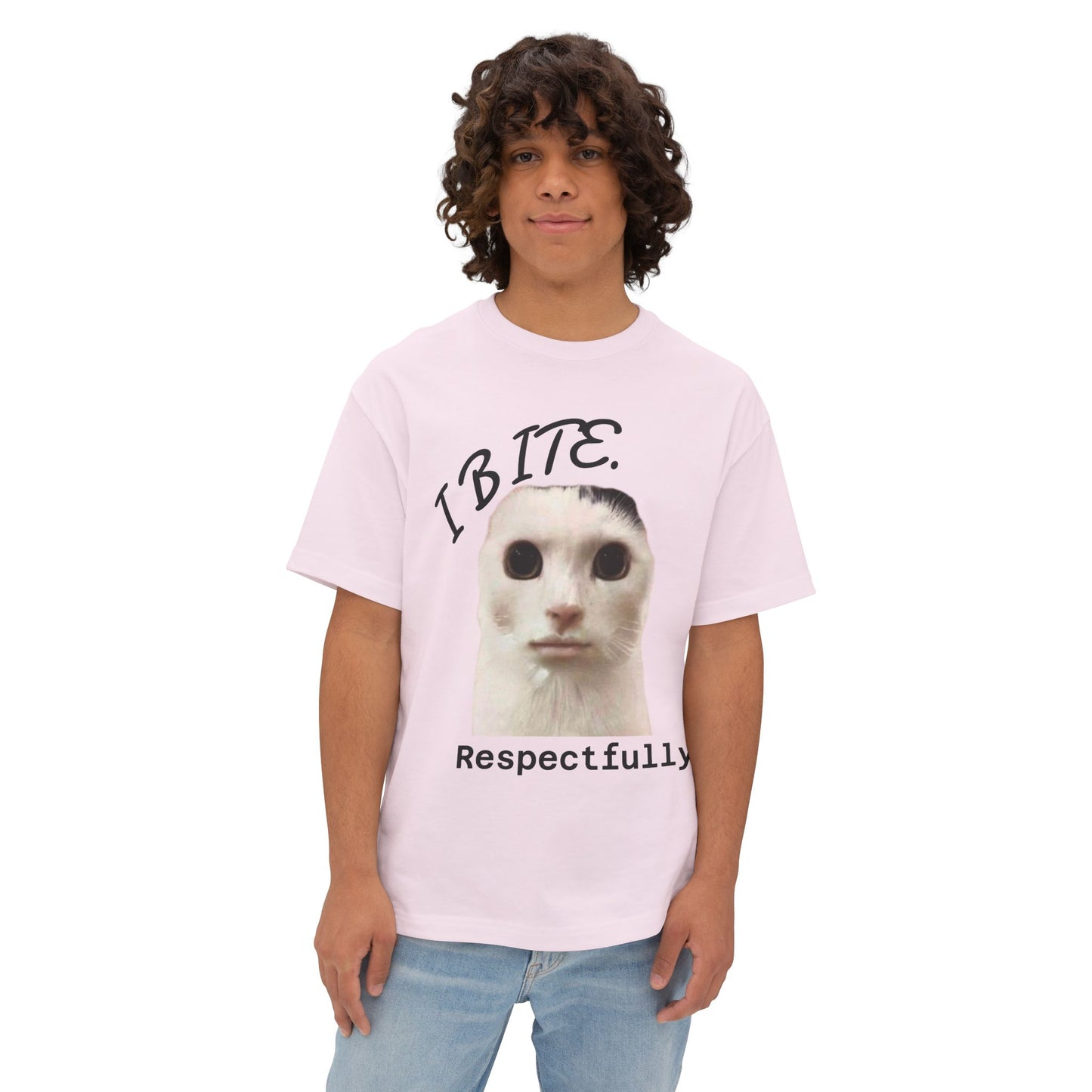 "I BITE. Respectfully." Box-Tee