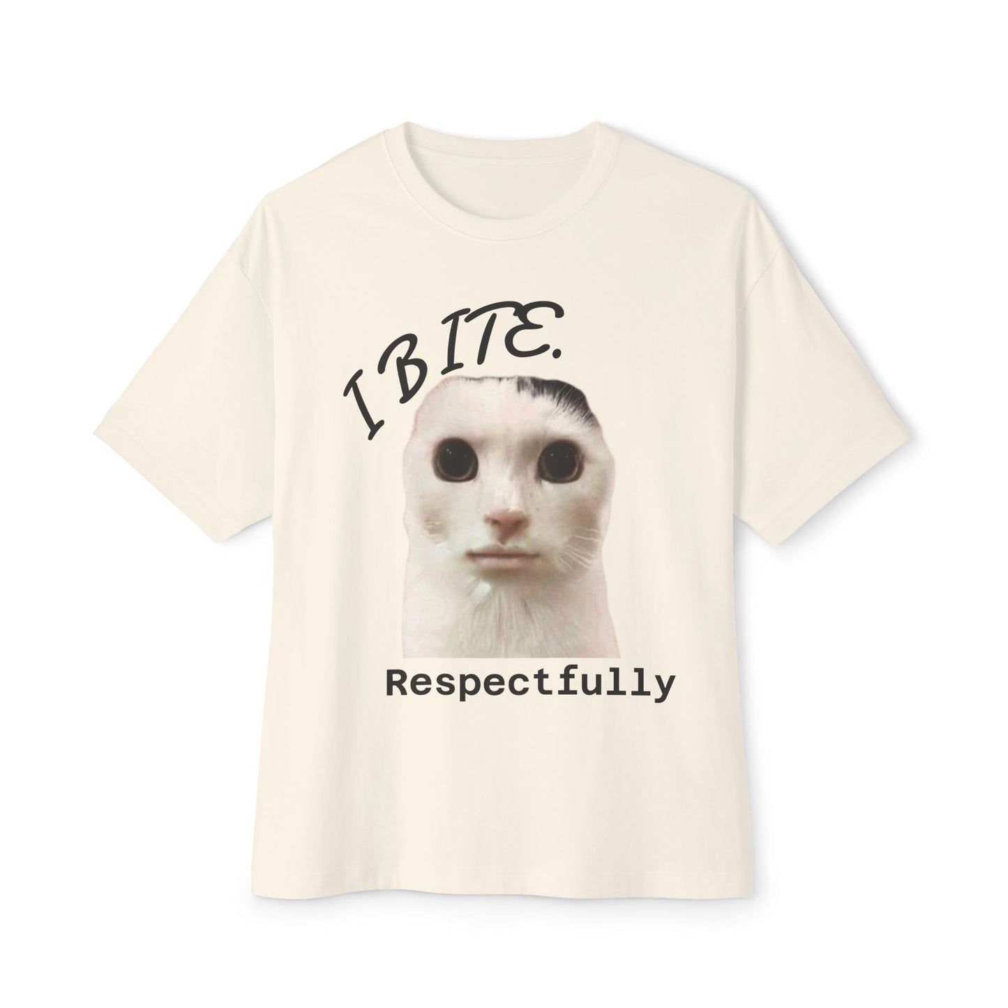 "I BITE. Respectfully." Box-Tee