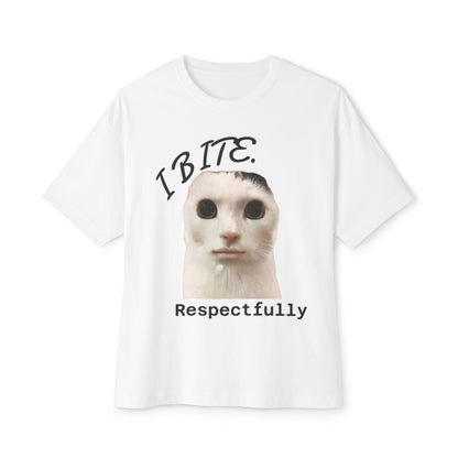 "I BITE. Respectfully." Box-Tee