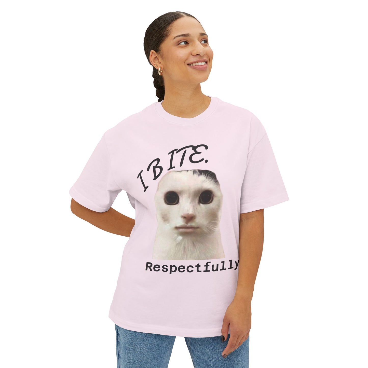 "I BITE. Respectfully." Box-Tee
